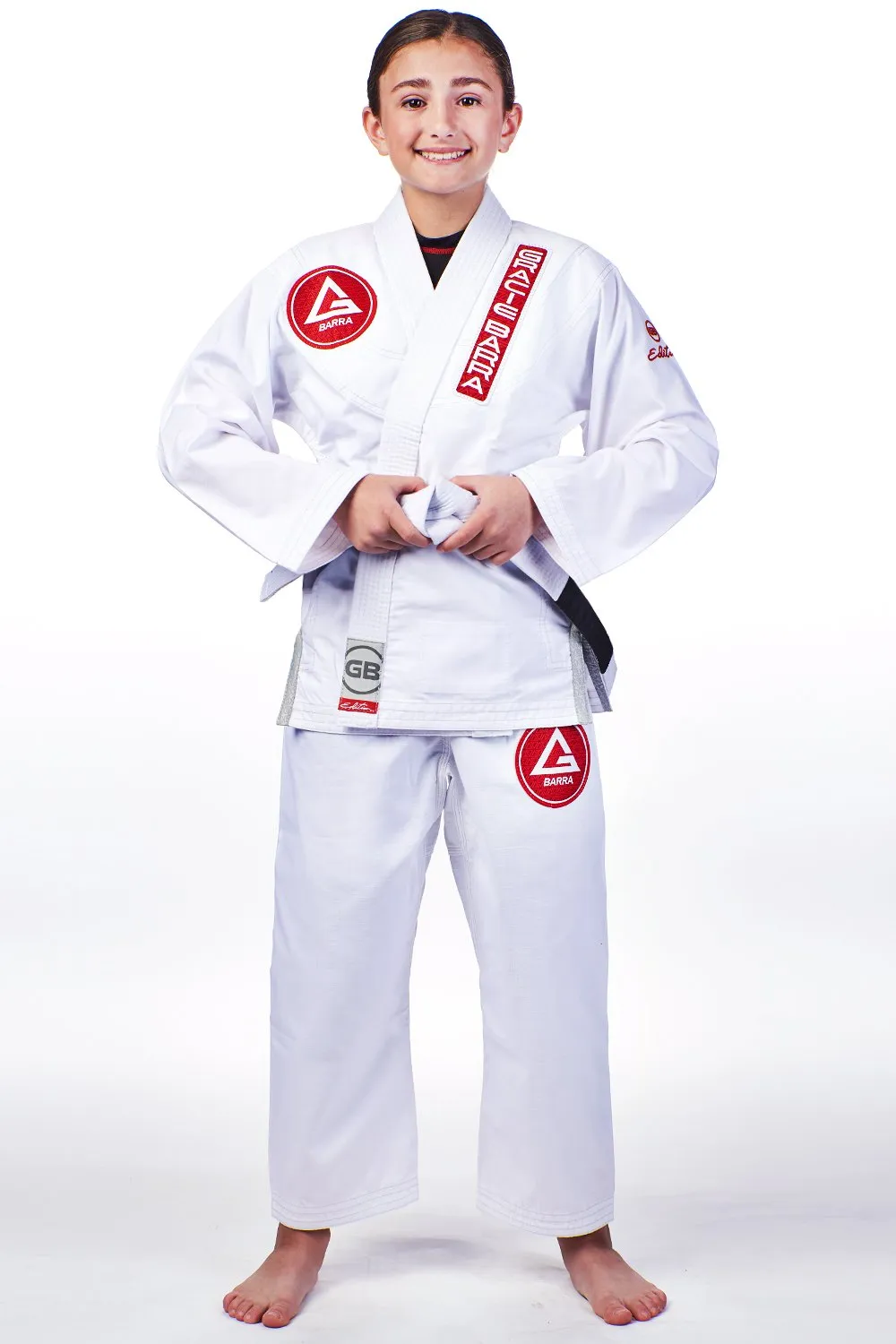 GBK LITE RIPSTOP KIMONO W/ BELT - WHITE