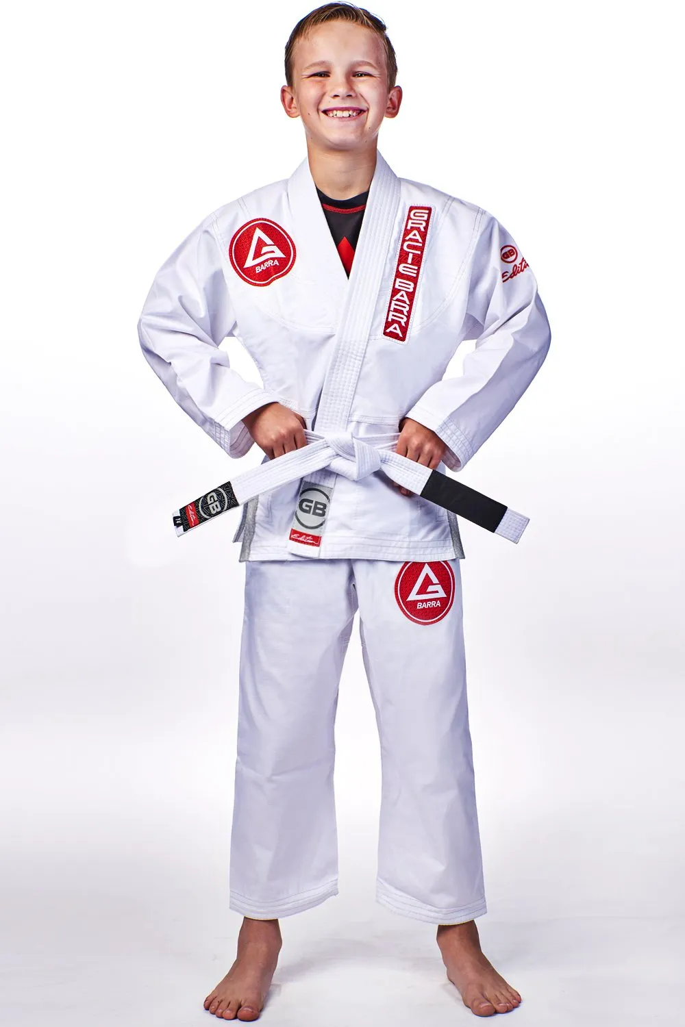 GBK LITE RIPSTOP KIMONO W/ BELT - WHITE