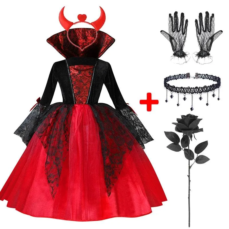 Gothic Princess Halloween Costume for Toddlers - Enchanting & Mystical