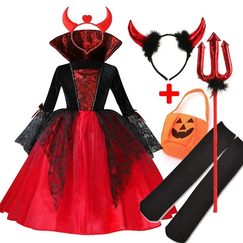 Gothic Princess Halloween Costume for Toddlers - Enchanting & Mystical