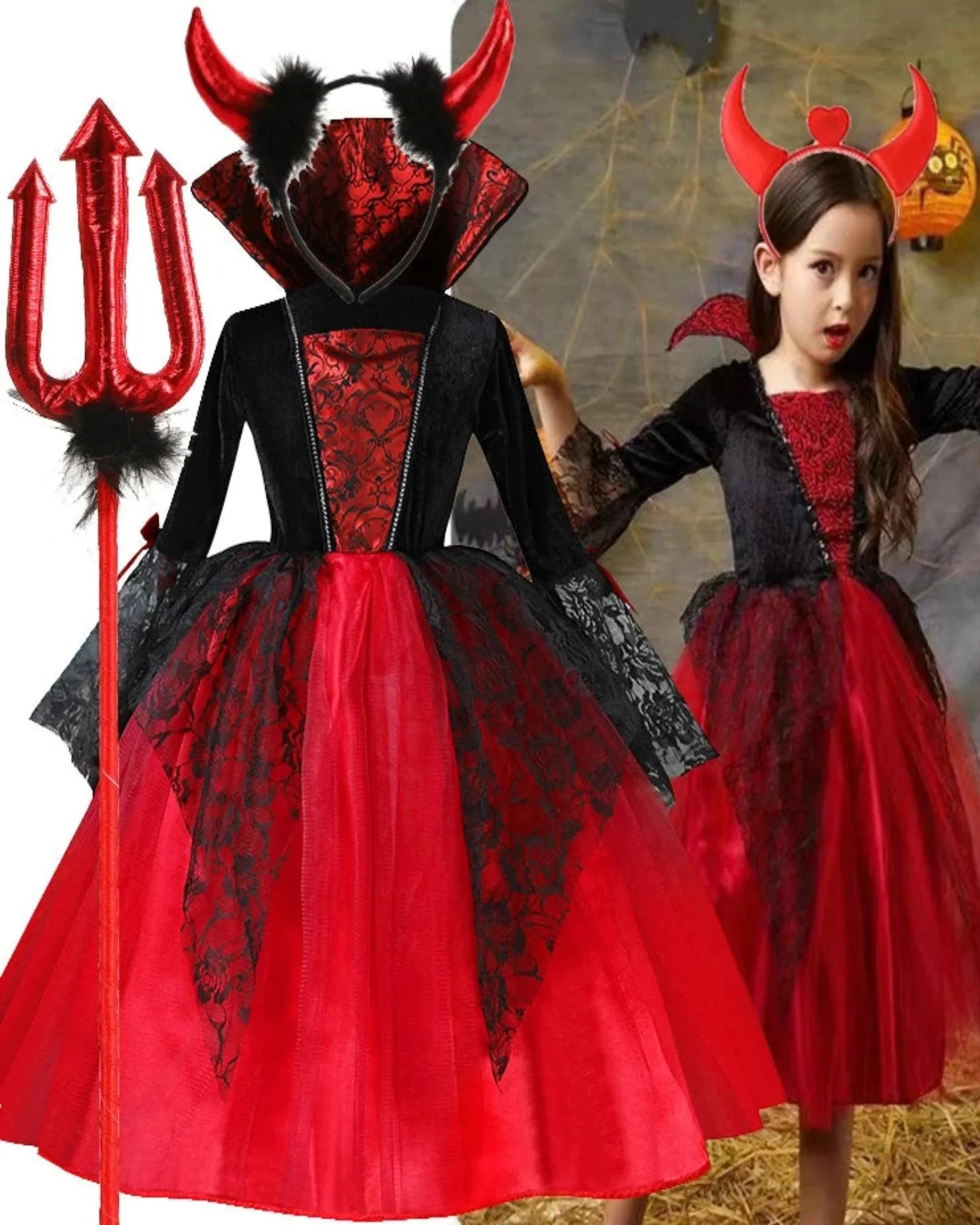 Gothic Princess Halloween Costume for Toddlers - Enchanting & Mystical