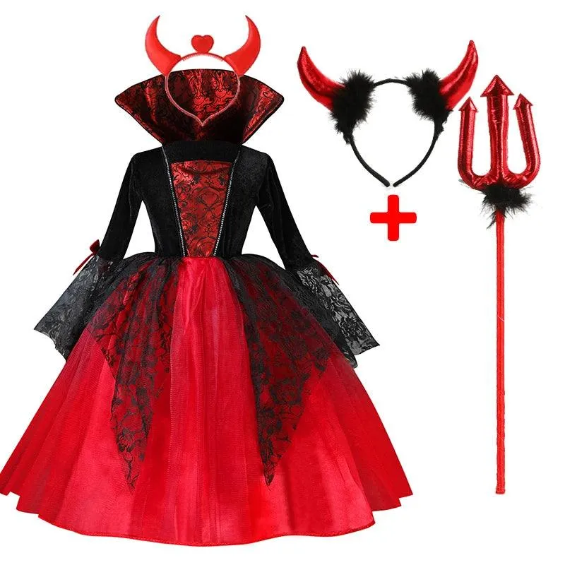 Gothic Princess Halloween Costume for Toddlers - Enchanting & Mystical