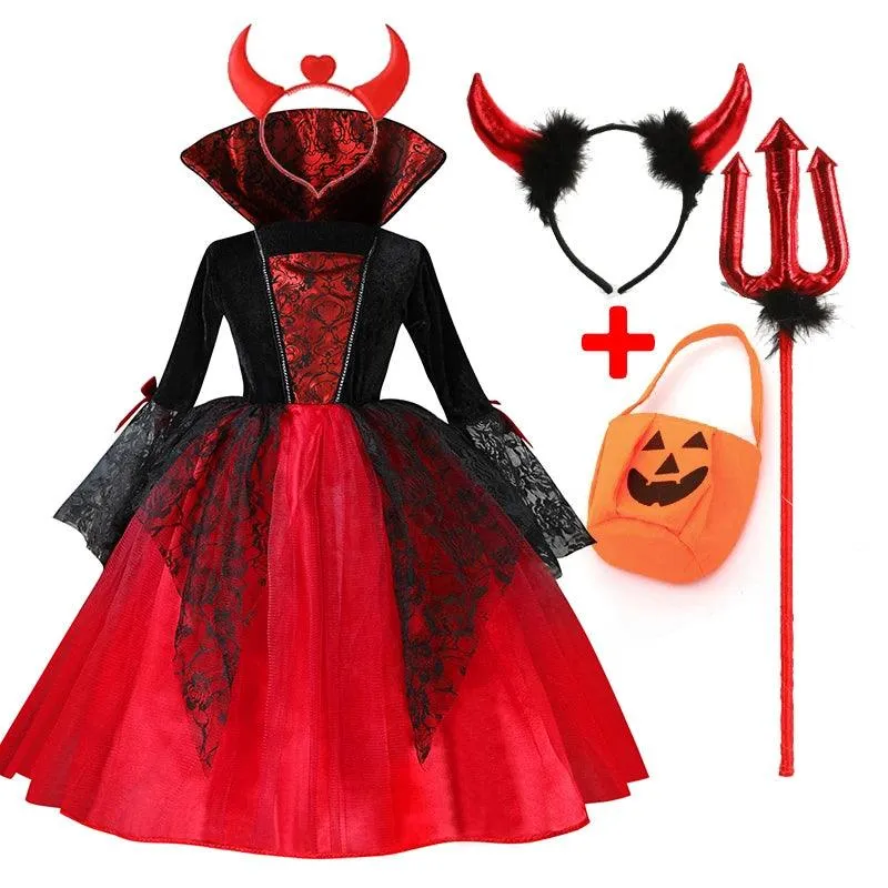 Gothic Princess Halloween Costume for Toddlers - Enchanting & Mystical