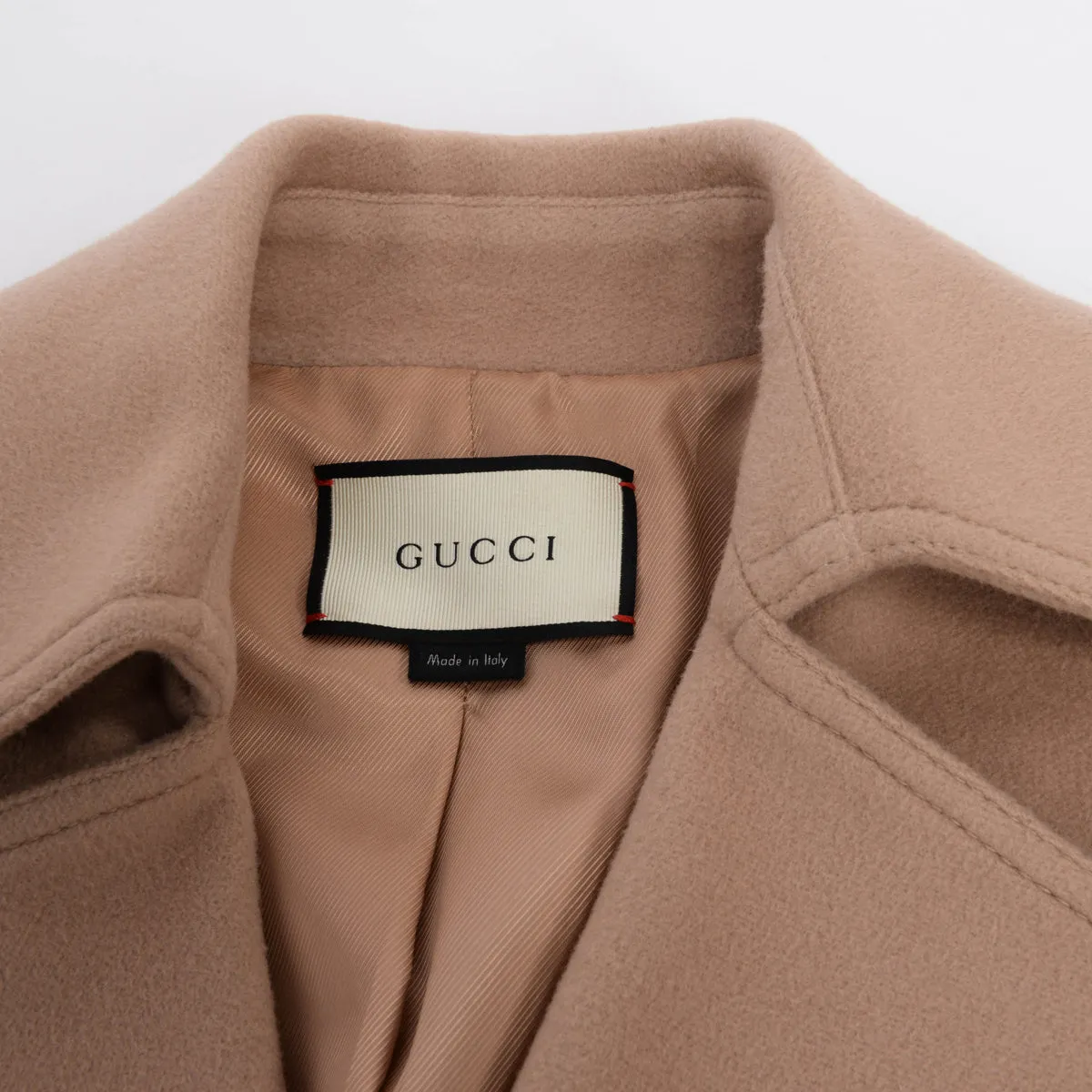 Gucci Beige Wool Pea Coat IT 40