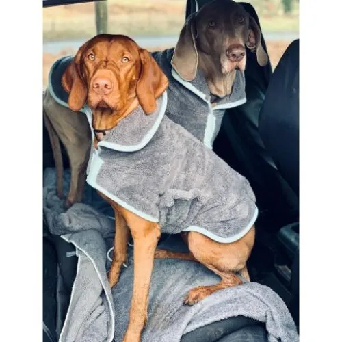 Henry Wag Drying Coat Grey Large (52cm)