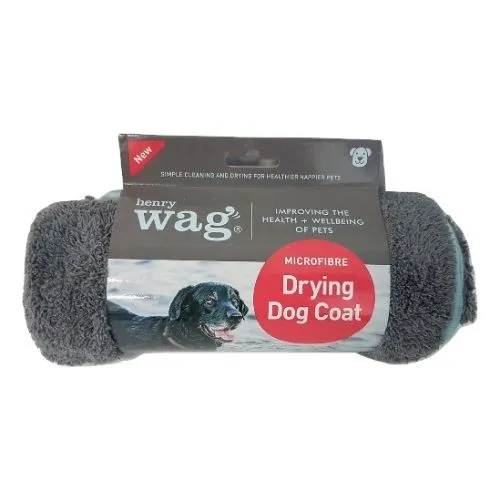 Henry Wag Drying Coat Grey Large (52cm)