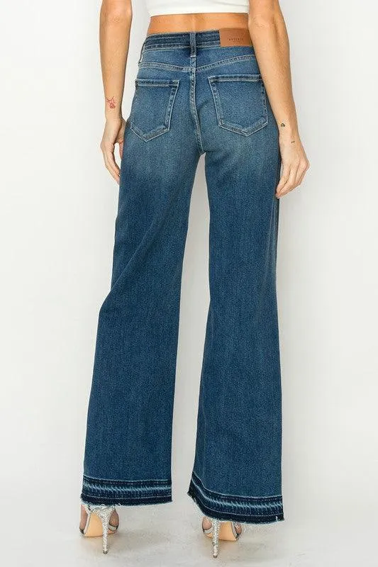 HIGH RISE RELAXED WIDE LEG JEANS