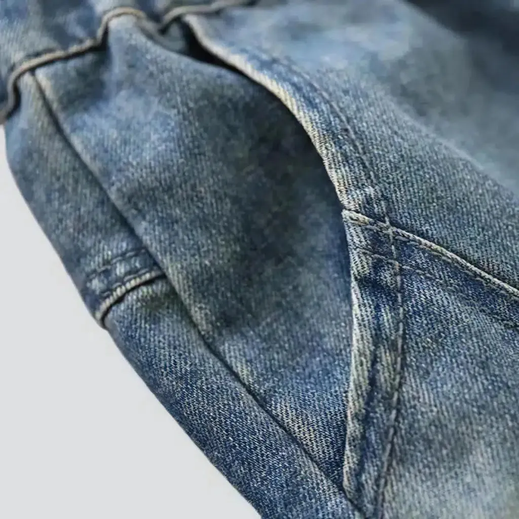 High-waist vintage denim pants
 for ladies