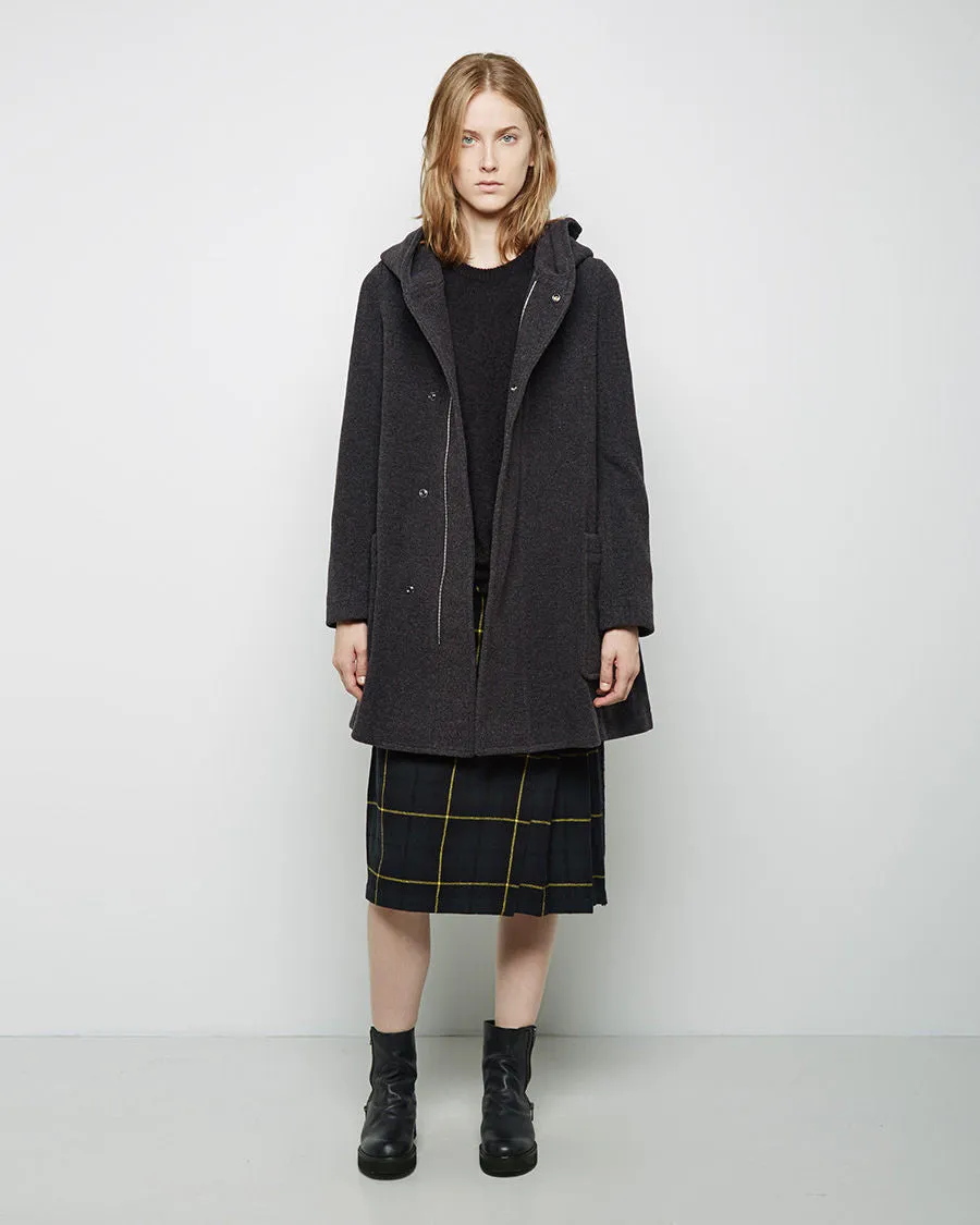 Hooded Wool Coat