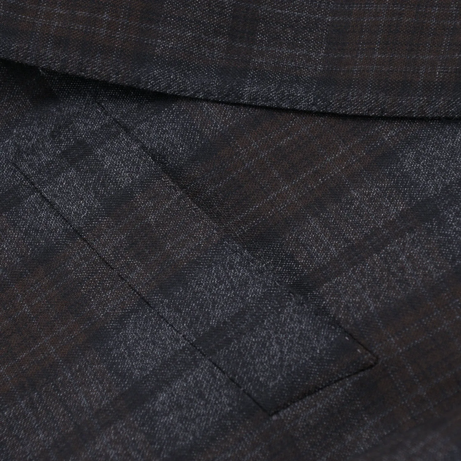 Isaia Shadow Check Wool Sport Coat