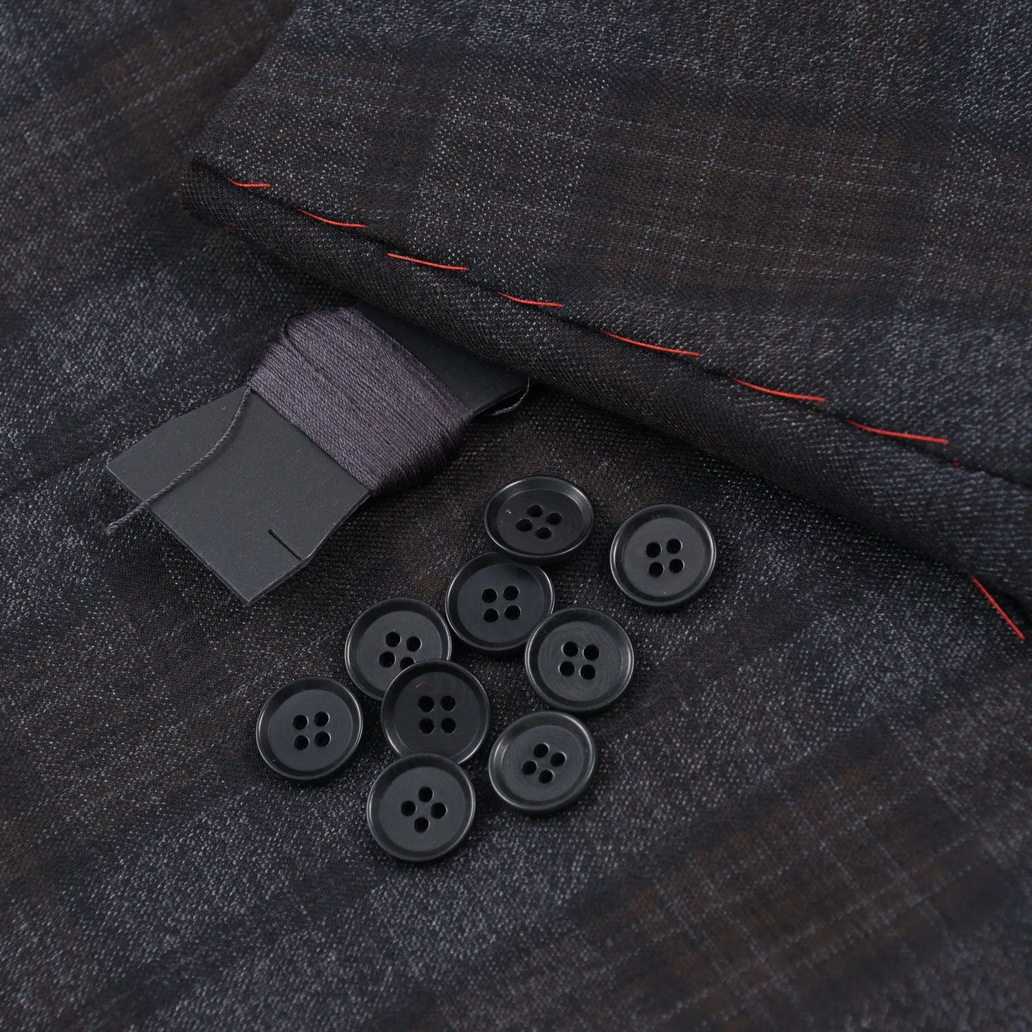 Isaia Shadow Check Wool Sport Coat