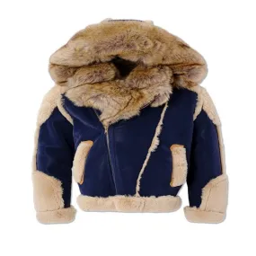 Jordan Craig LEGACY EDITION ANCHORAGE SHEARLING MOTO JACKET Men's - ADMIRAL BLUE