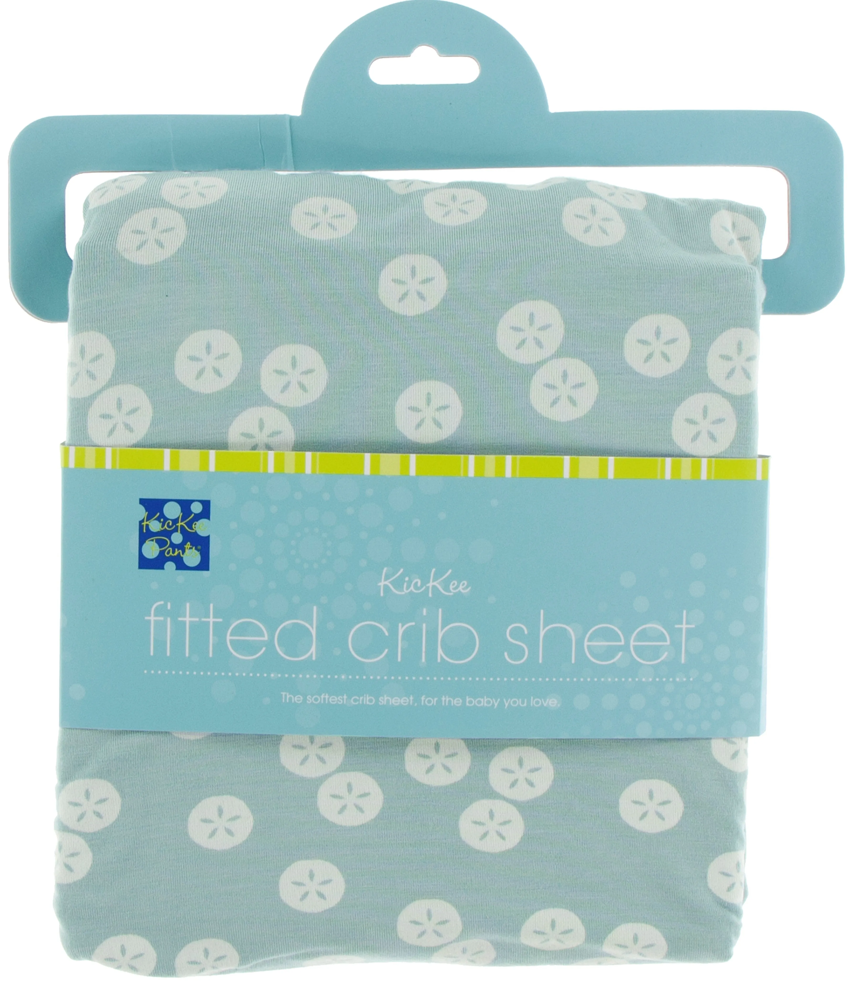 KicKee Pants Jade Sand Dollar Fitted Crib Sheet