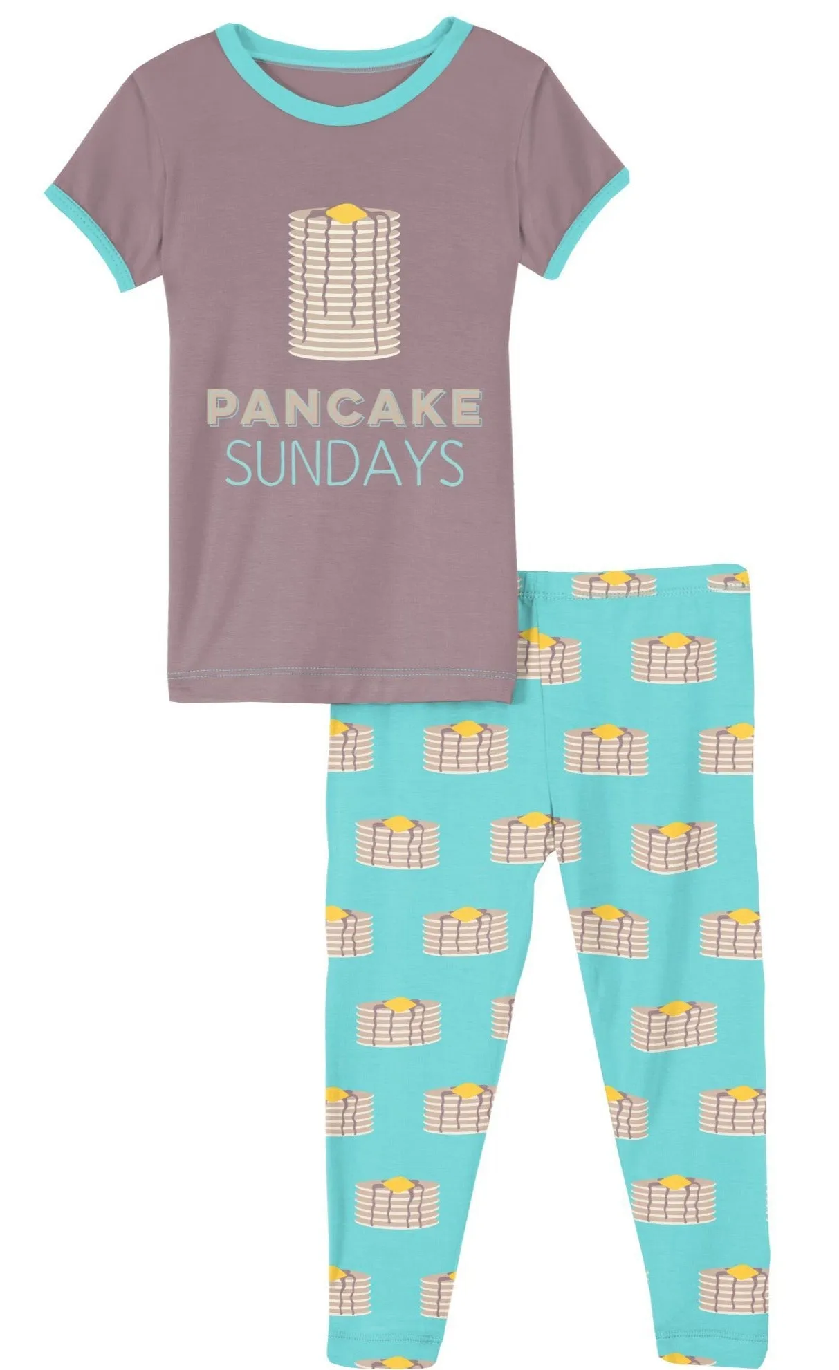 KicKee Pants Summer Sky Pancakes S/S Graphic Tee Pajama Set