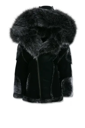 Kids El Jefe Shearling Moto Jacket (Black)