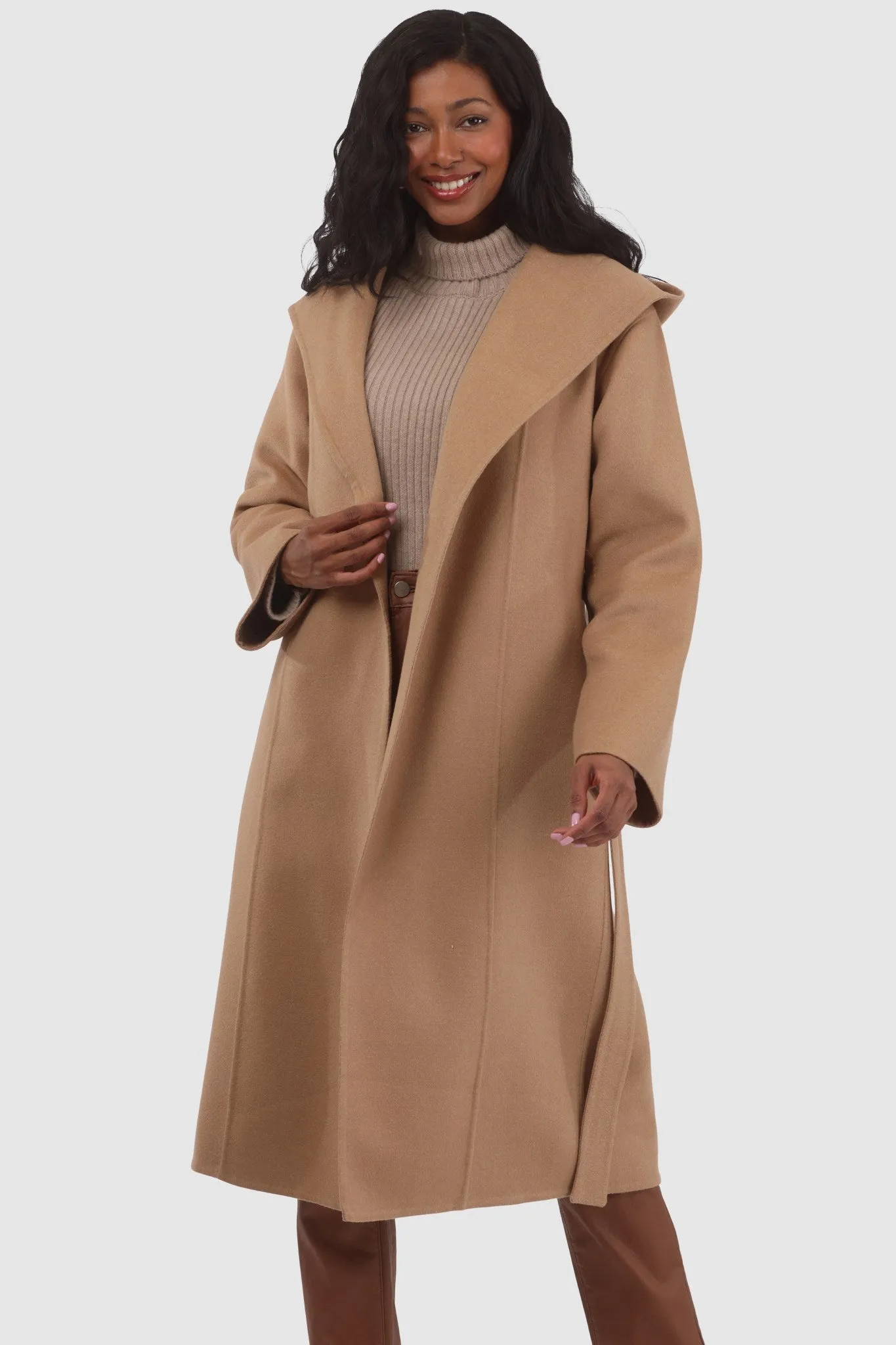 Loro Piana Wool Belted Short Coat