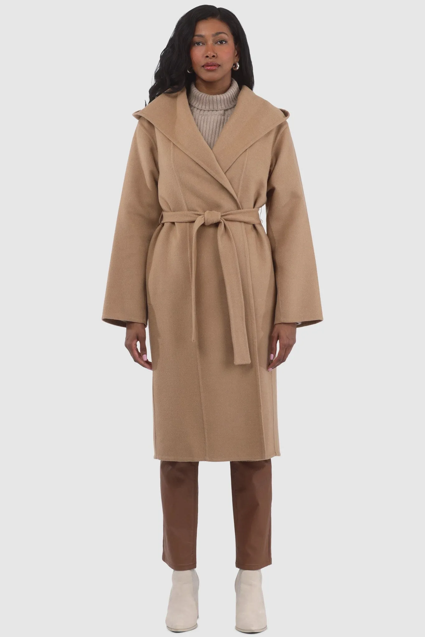 Loro Piana Wool Belted Short Coat