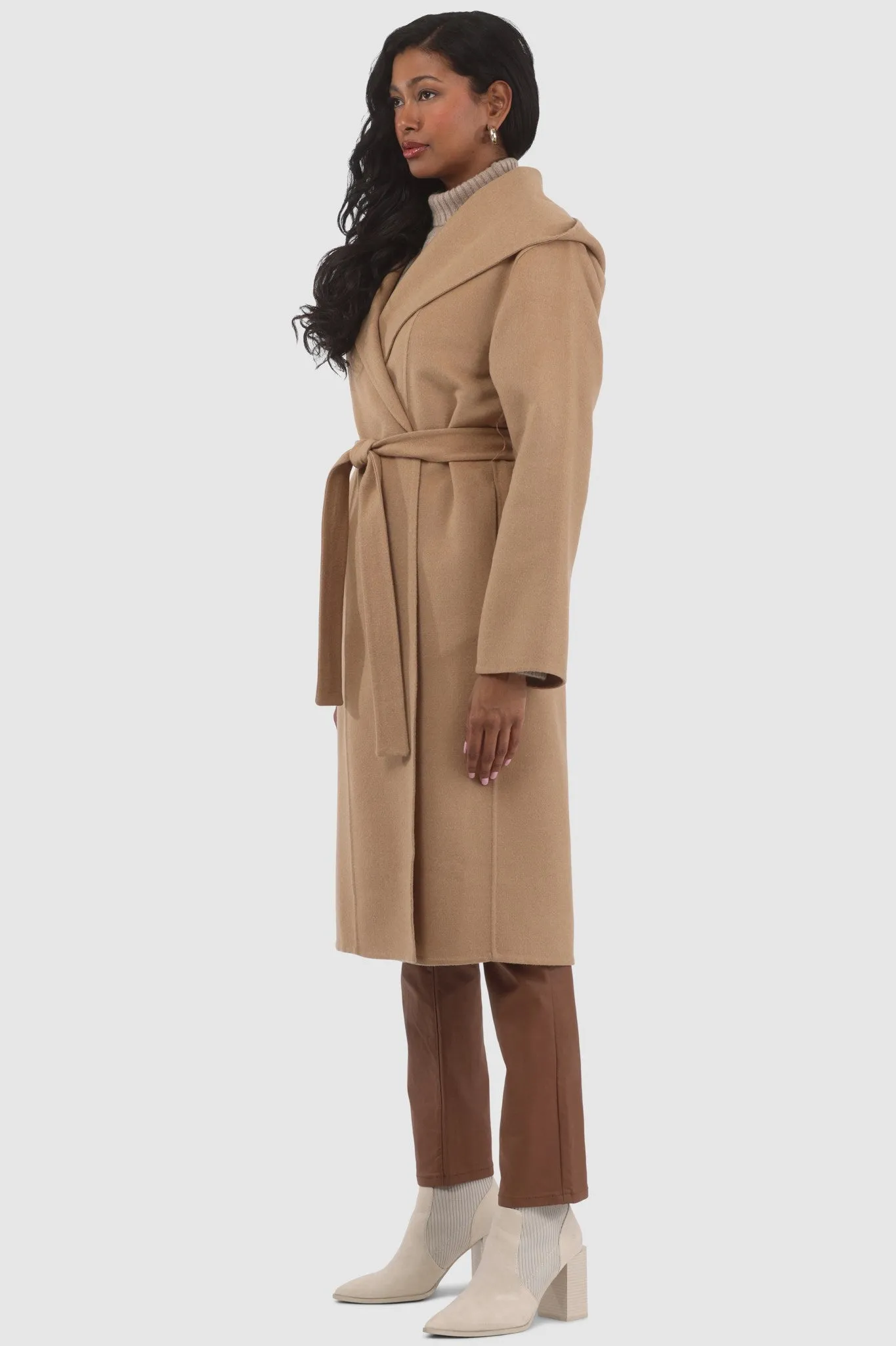 Loro Piana Wool Belted Short Coat