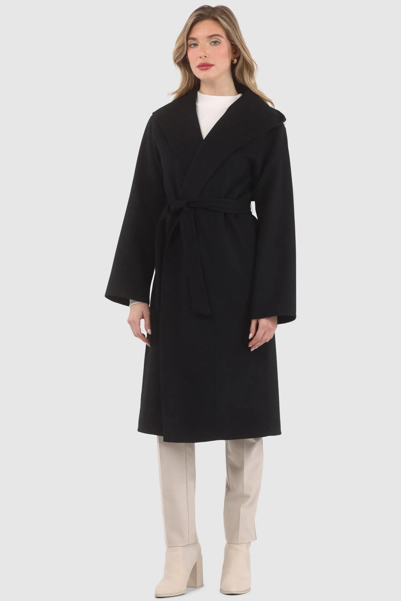 Loro Piana Wool Belted Short Coat