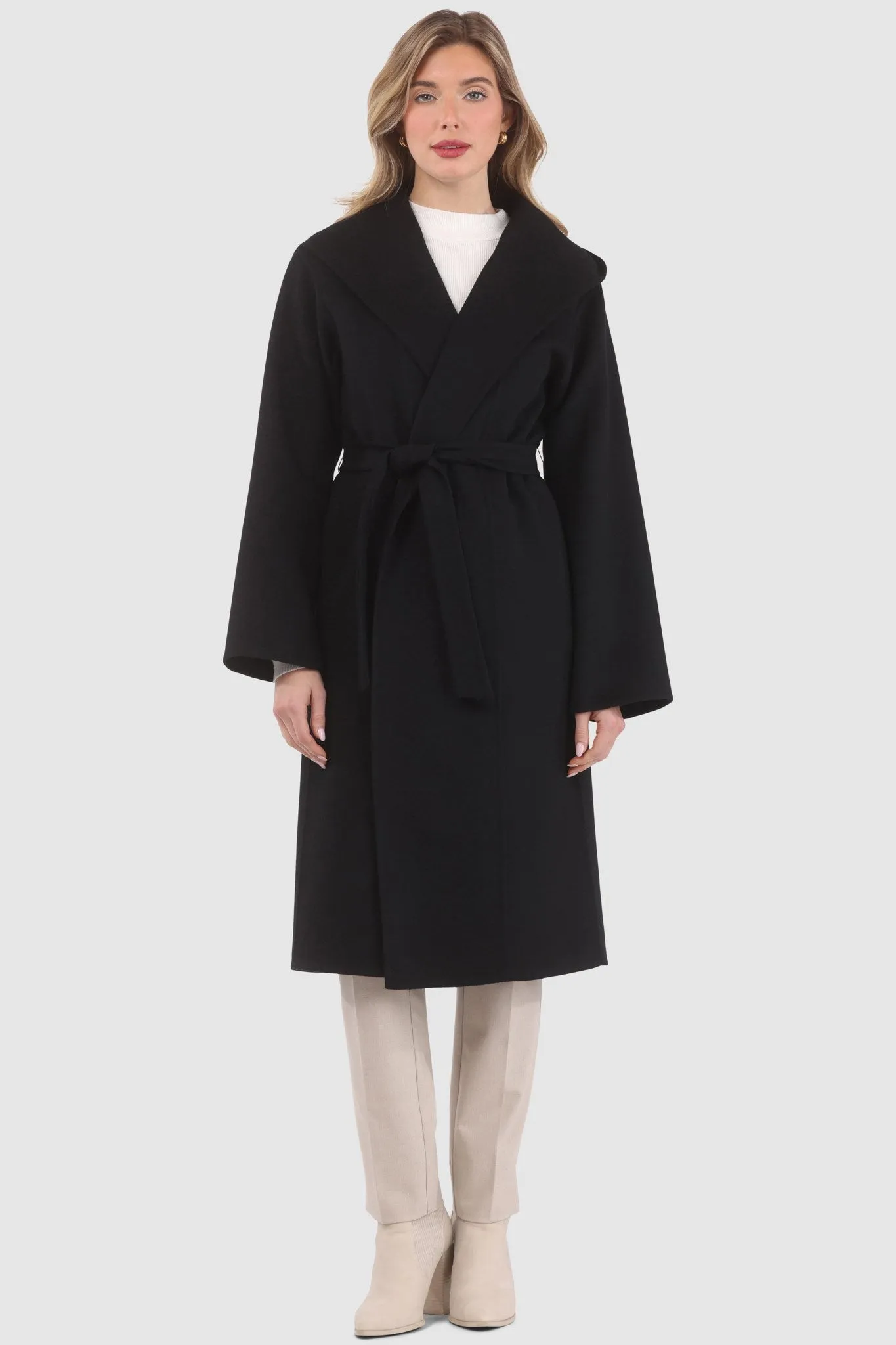 Loro Piana Wool Belted Short Coat