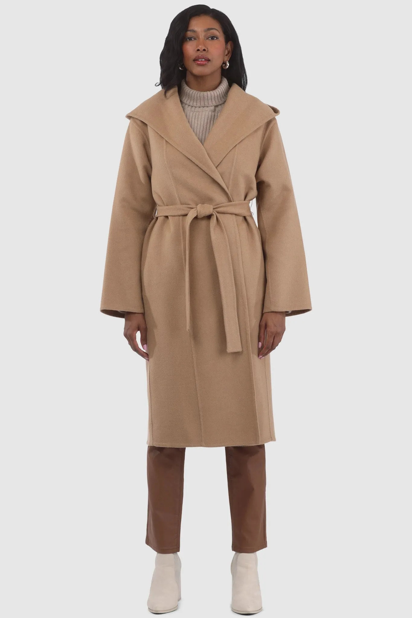 Loro Piana Wool Belted Short Coat