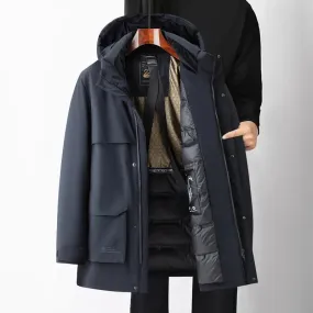 Men's Casual Mid-length Down Coat