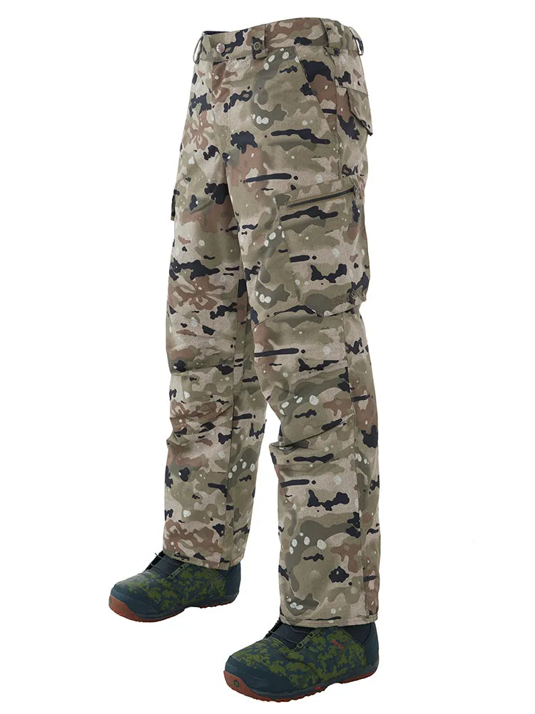 Men's Windproof Waterproof Camo Ski Pants Snowboard Pants