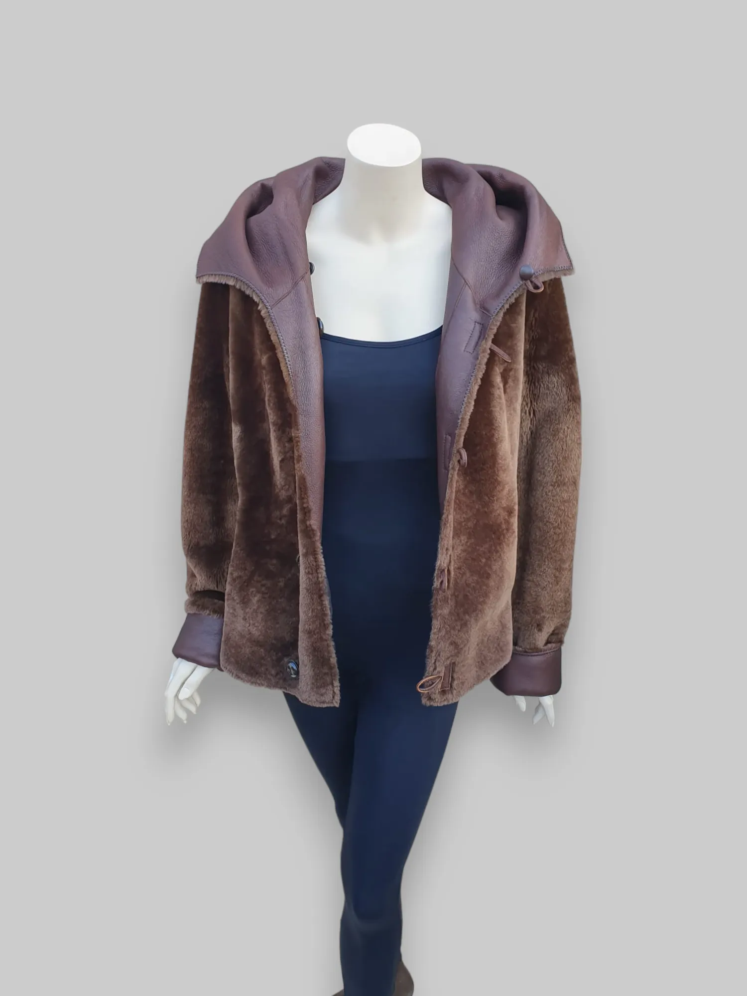 Merino Napado Roble Shearling Jacket -Size 44