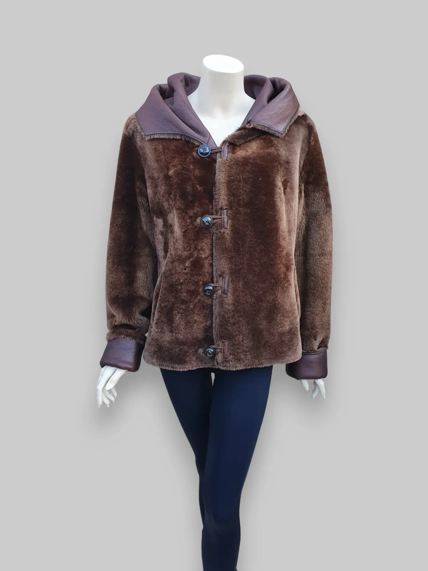 Merino Napado Roble Shearling Jacket -Size 44