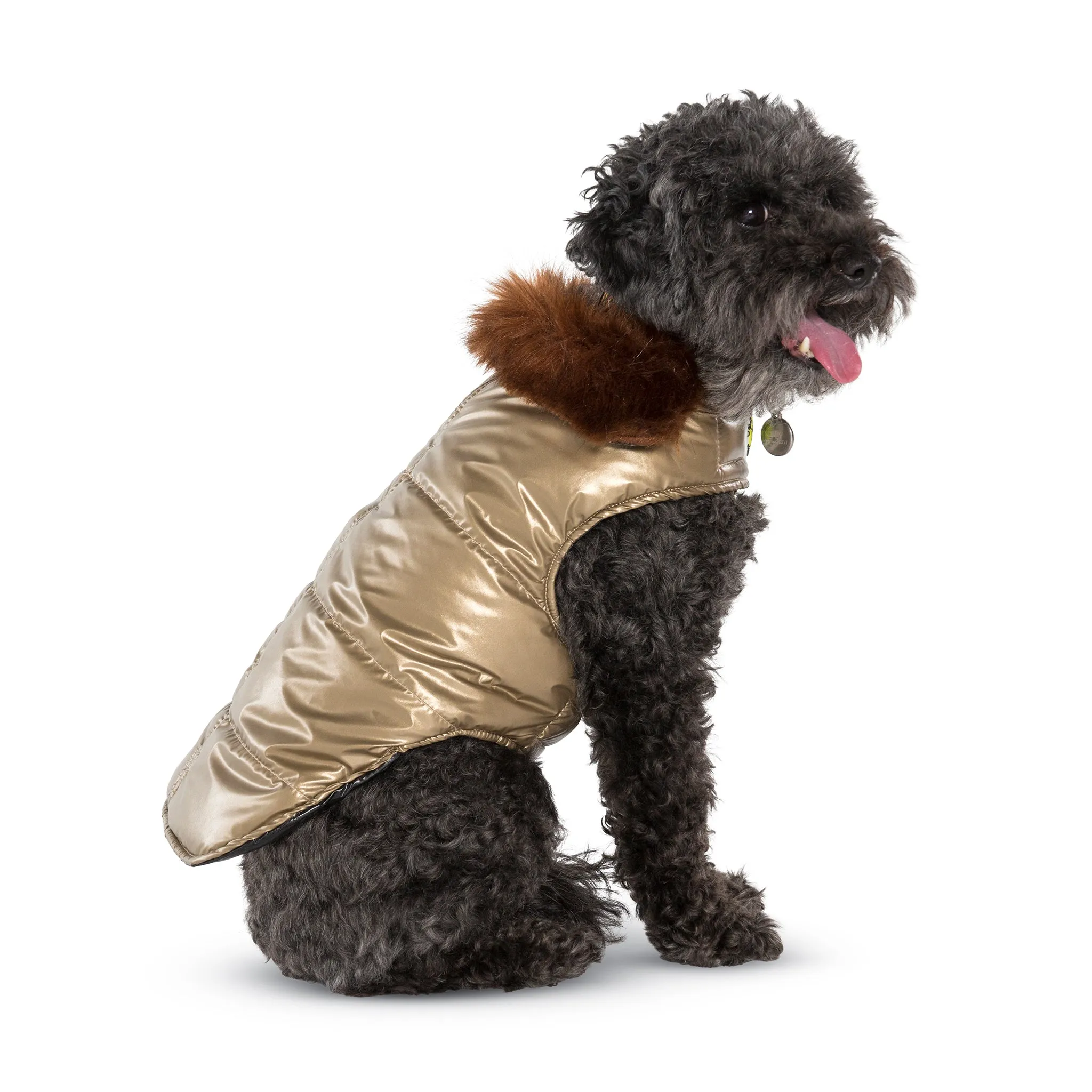 Metallic Aspen Puffer Coat