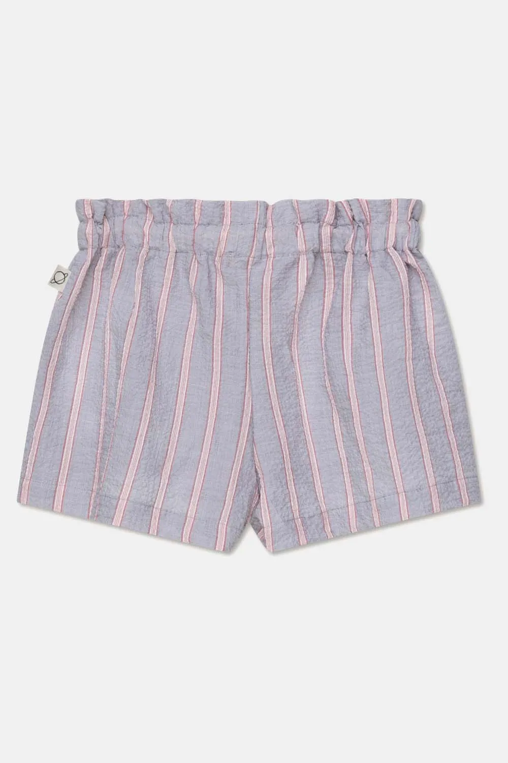 My Little Cozmo Kids Seersucker Stripe Shorts