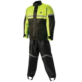 Nelson Rigg 'SR-6000' Black/Hi-Viz Yellow Stormrider 2-Piece Rain Suit