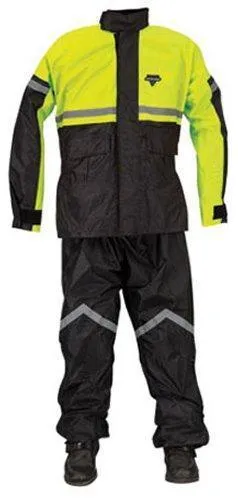 Nelson Rigg 'SR-6000' Black/Hi-Viz Yellow Stormrider 2-Piece Rain Suit