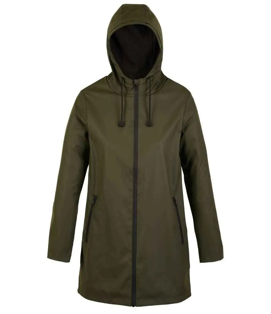 NEOBLU Ladies Antoine Wax Parka Jacket | Deep Khaki