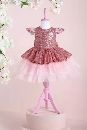 Nicole Pink Party Dress