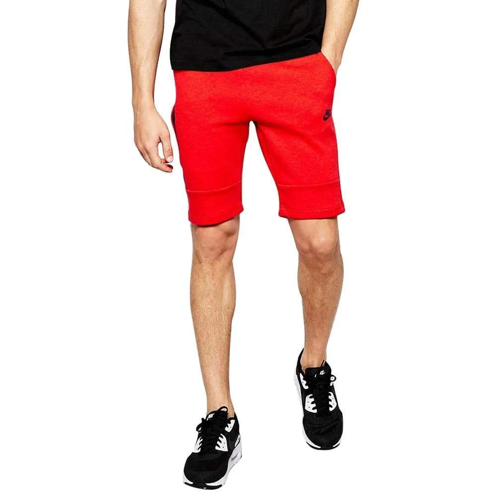 NIKE TECH FLEECE SHORTS Light University Red Heather