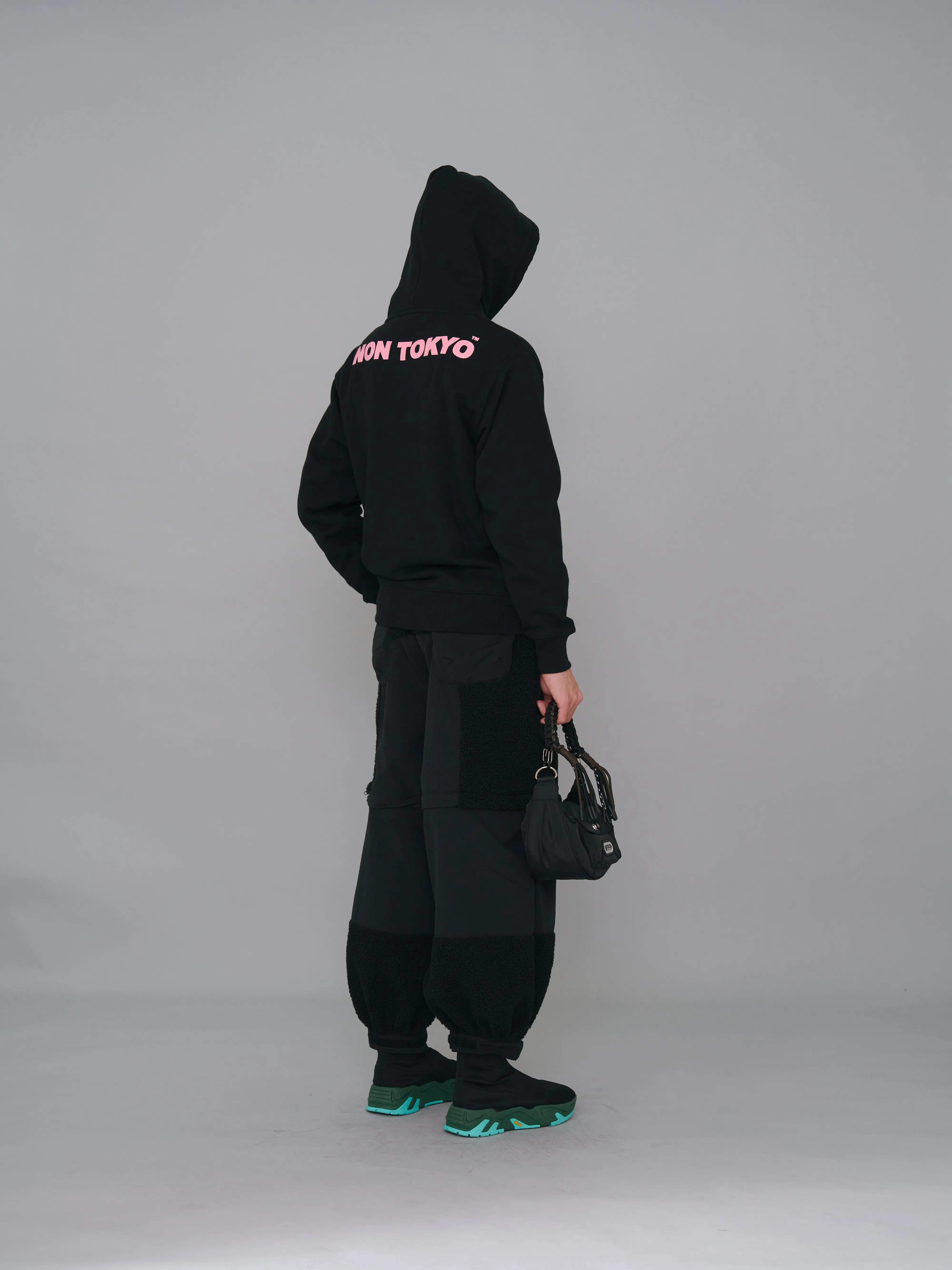 NON TOKYO / GRITTER  PRINT PARKA (BLACK)