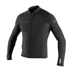 O'Neill Reactor-2 1.5mm Men's Front Zip Neoprene Jacket - Black - 5046