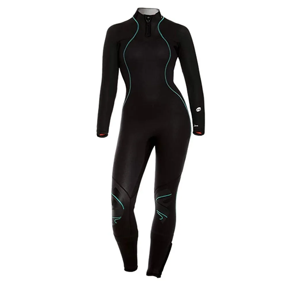 Open Box Bare 5mm Womens Nixie Ultra Dive Wetsuit-Black-04