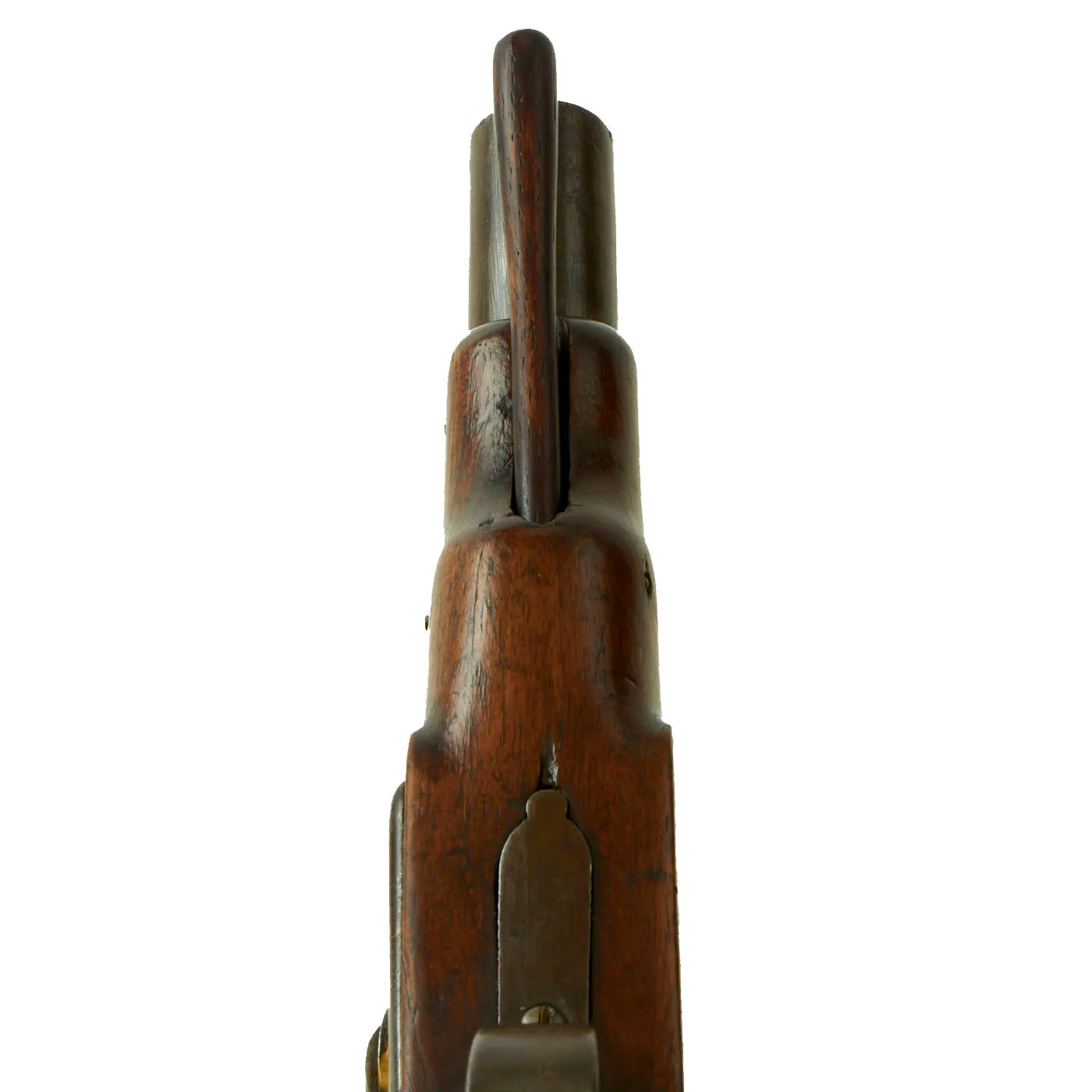 Original British Percussion Converted Flintlock Overcoat Pistol Signed "Bury" with Proof Marked Barrel - Circa 1810