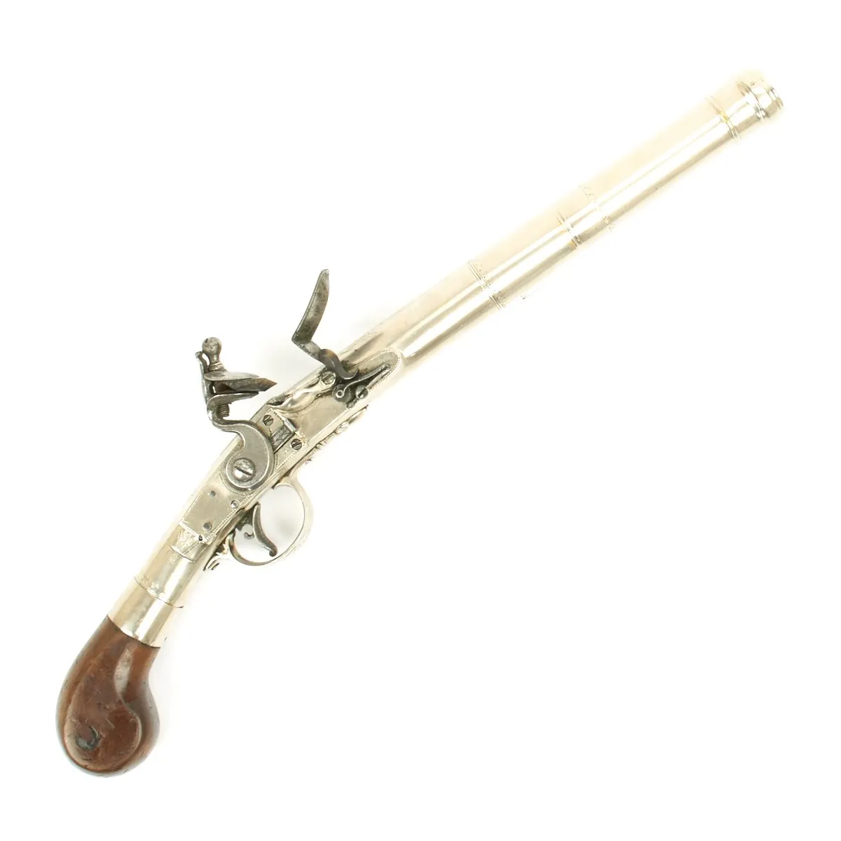 Original English 1810 Flintlock Convertible Combination Pistol and Fowling Gun by Perry of London in Custom Wood Case