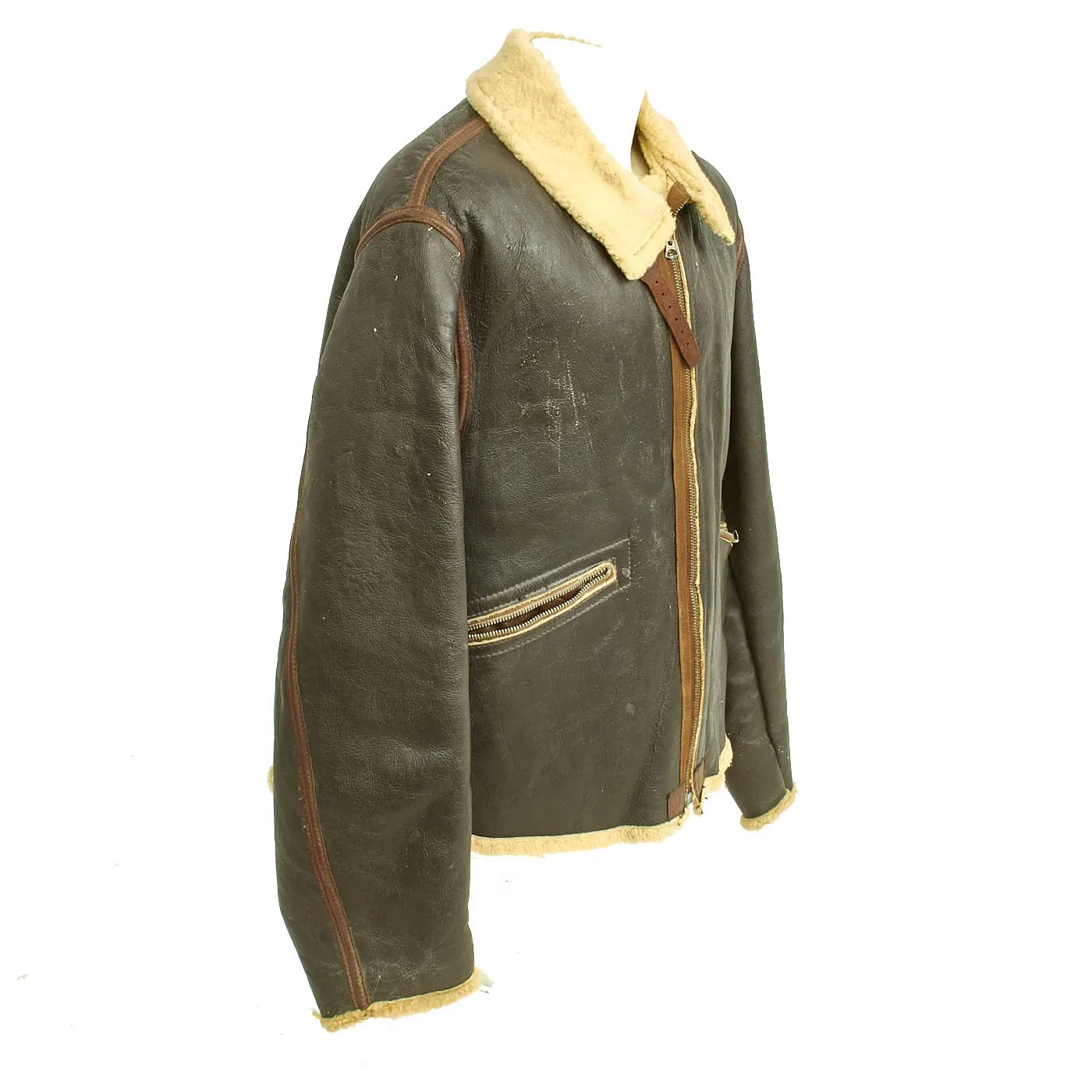 Original U.S. WWII Army Air Force Sheepskin Winter Flight Jacket and Pants