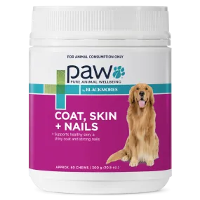 PAW By Blackmores Dog Supplement Coat Skin Nails Chews 300g