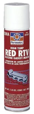 Permatex 81915 High-Temp Red RTV Silicone Gasket, 7.25 oz Automatic Tube, Red (12 Tubes)