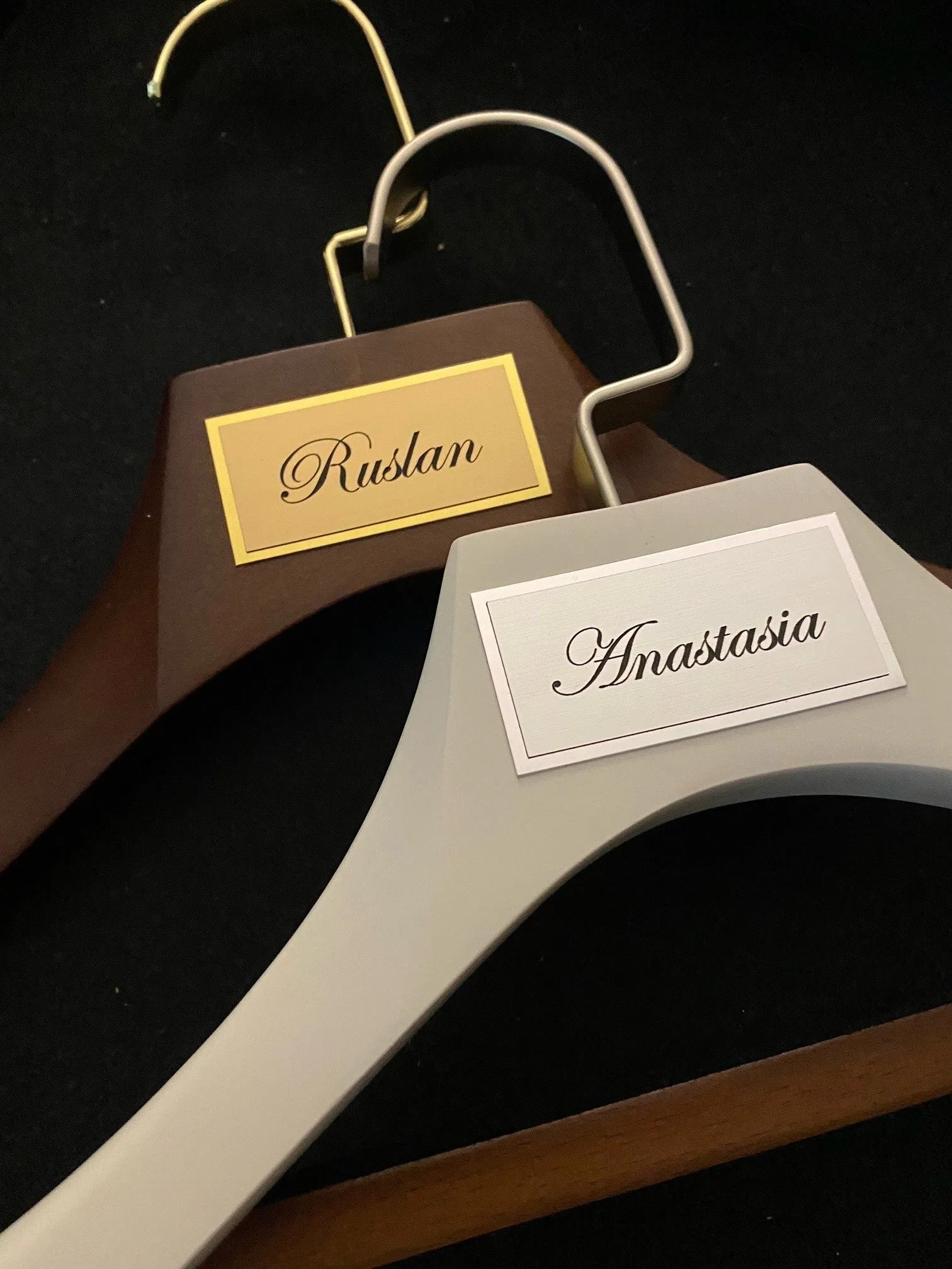 PERSONALISED HANGERS: Any Name or Logo on Matching Plaque.