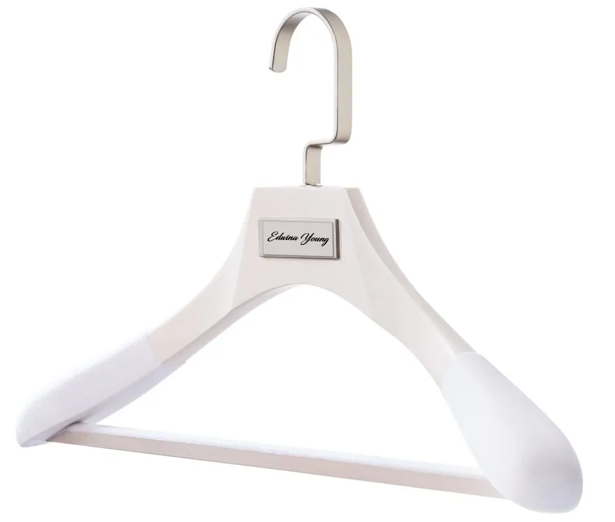 PERSONALISED HANGERS: Any Name or Logo on Matching Plaque.