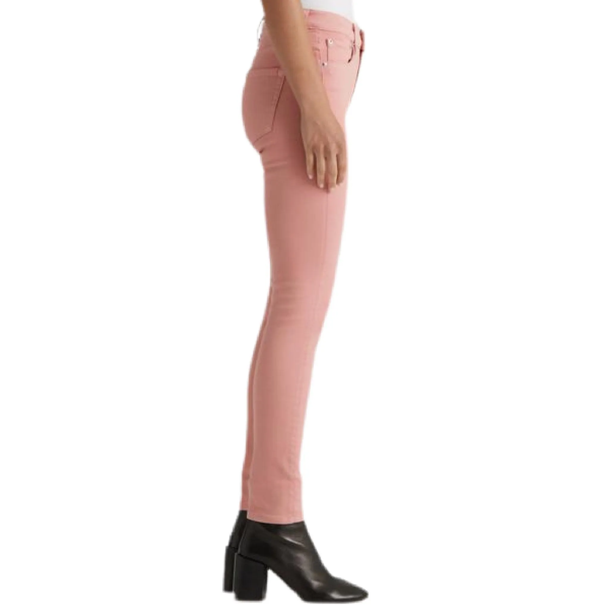 Pixie Mid Rise Skinny - Petal.