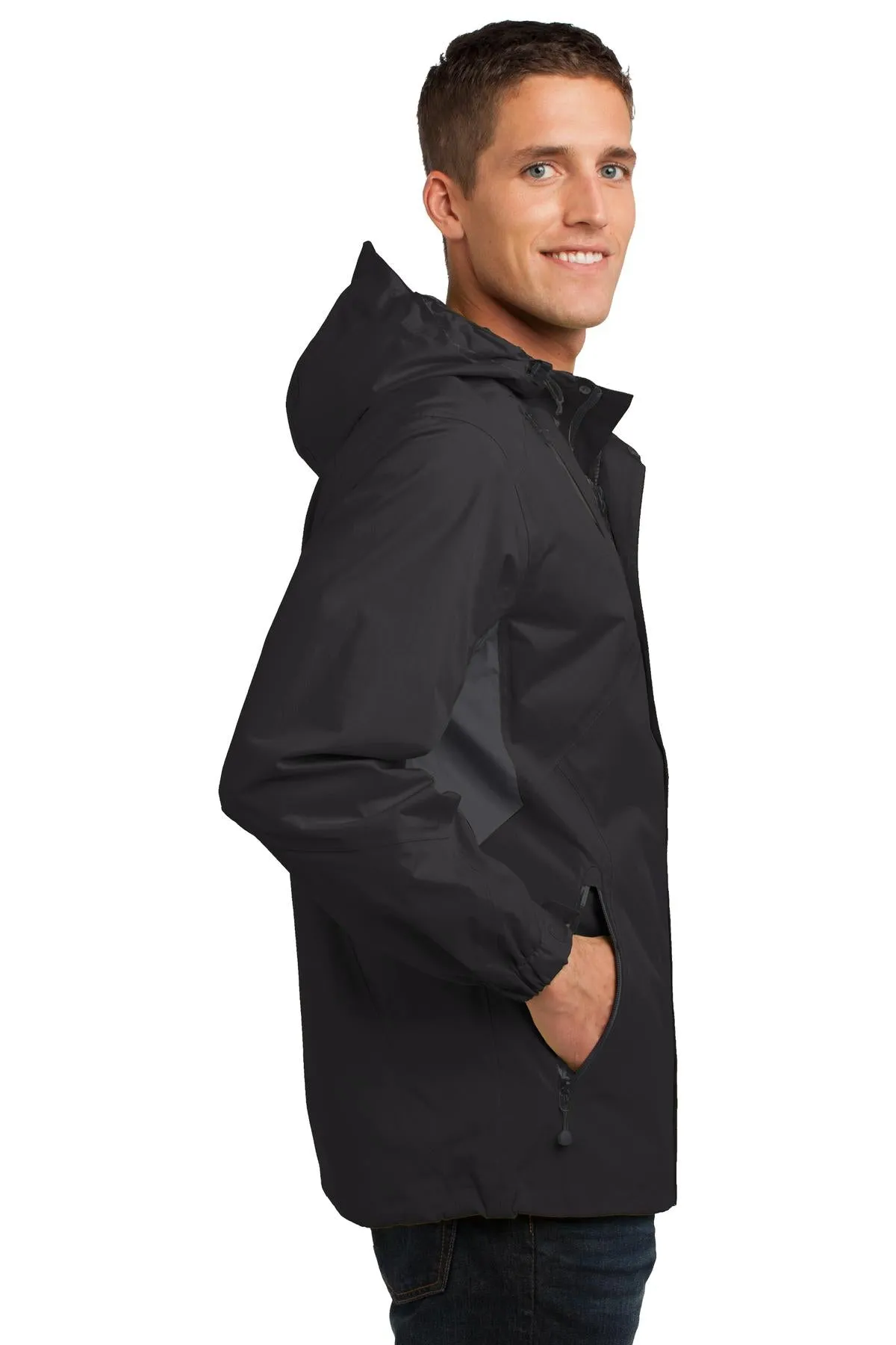 Port Authority Waterproof Jacket, Black/ Magnet Grey [CR Powered by Epiroc]