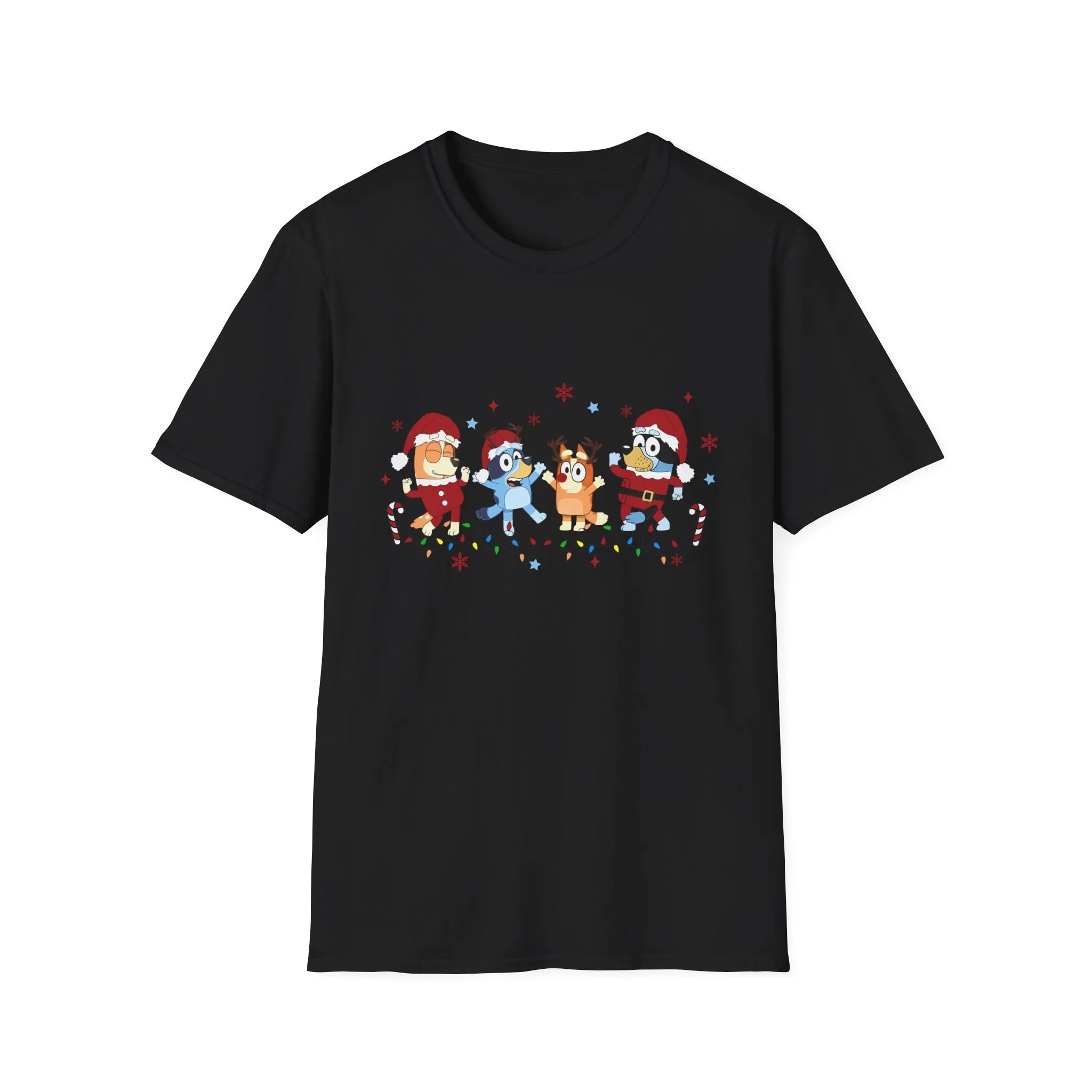 Princess Grace Festive Holiday Unisex T-Shirt - Cheerful Cartoon Characters