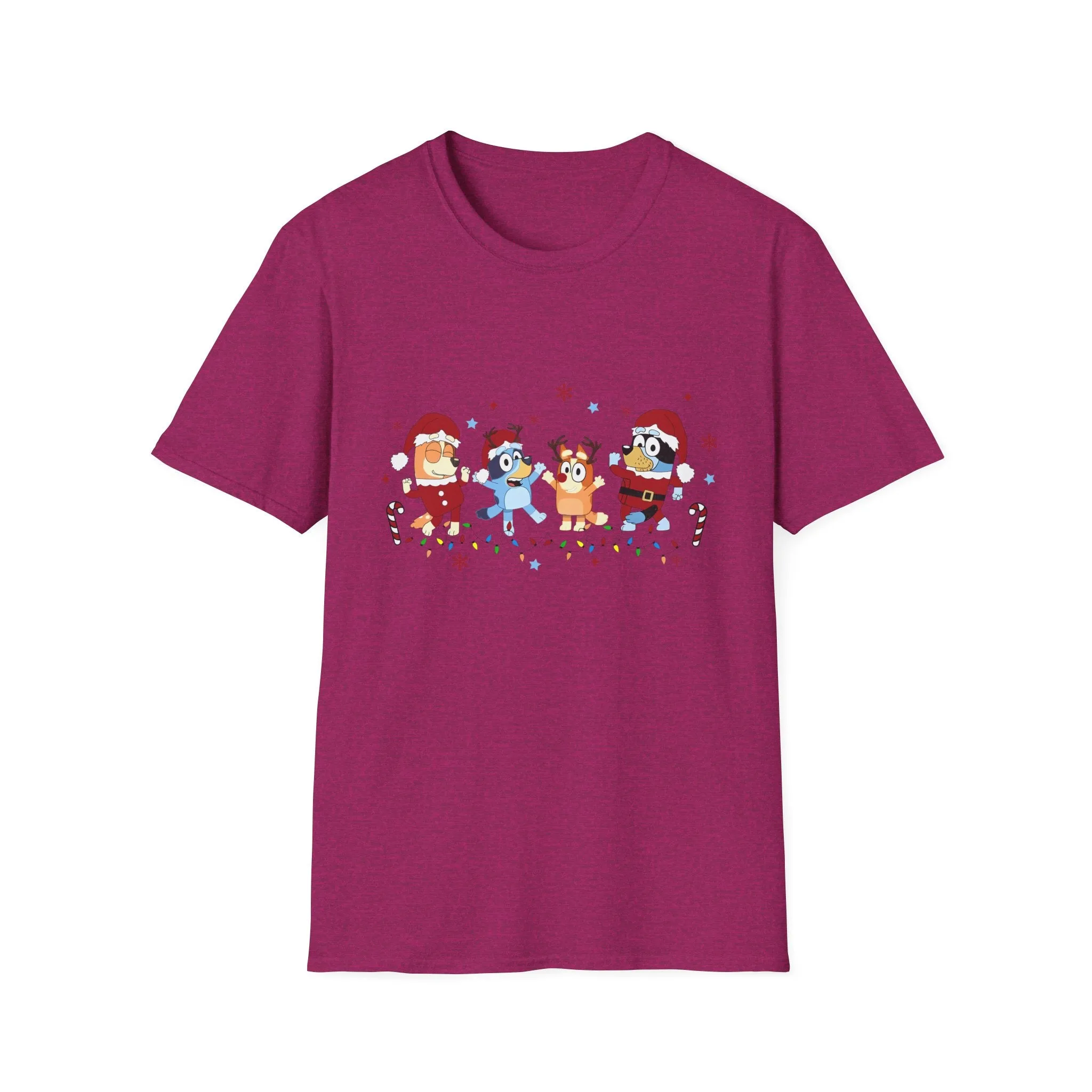 Princess Grace Festive Holiday Unisex T-Shirt - Cheerful Cartoon Characters